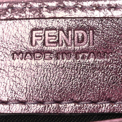 Fendi Vitello Catalan Mirror FF 1974 Embossed Continental Wallet on Chain Rosa 5 of 10