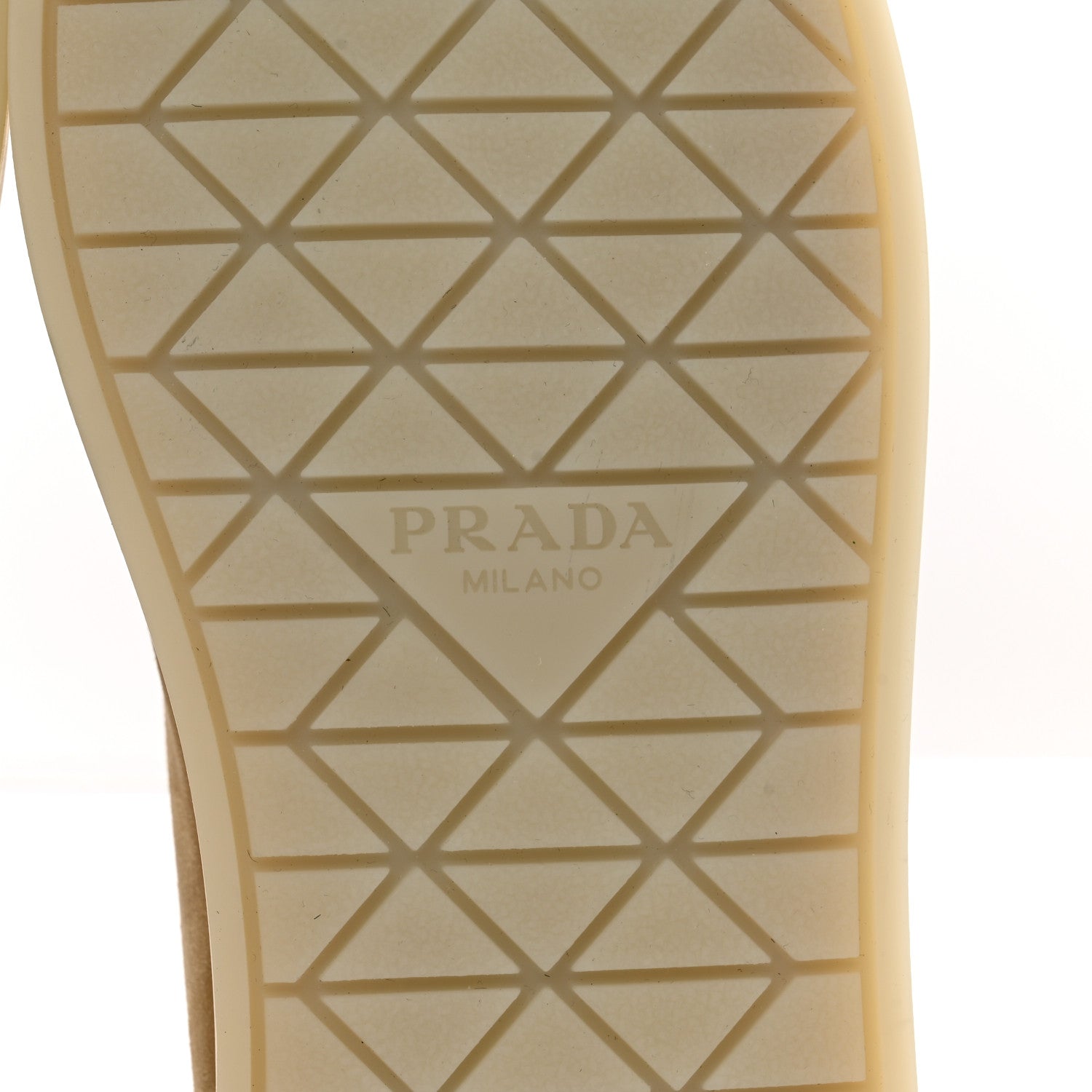 Prada Suede Saint Tropez Loafer 39 Ecru 6 of 8