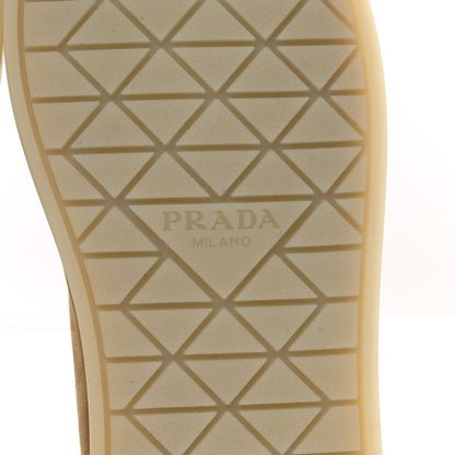 Prada Suede Saint Tropez Loafer 39 Ecru 6 of 8