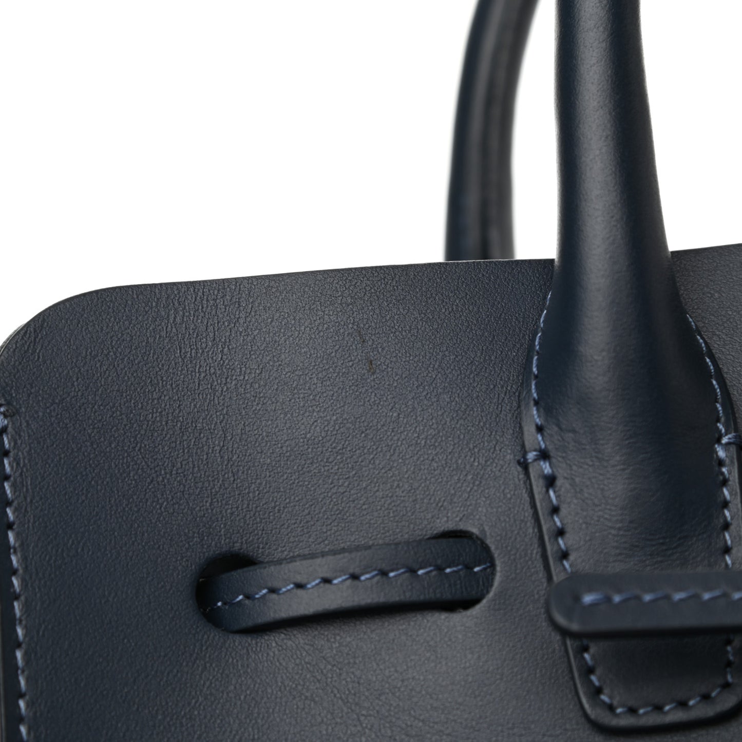 Calfskin Mini Sun Bag Blu