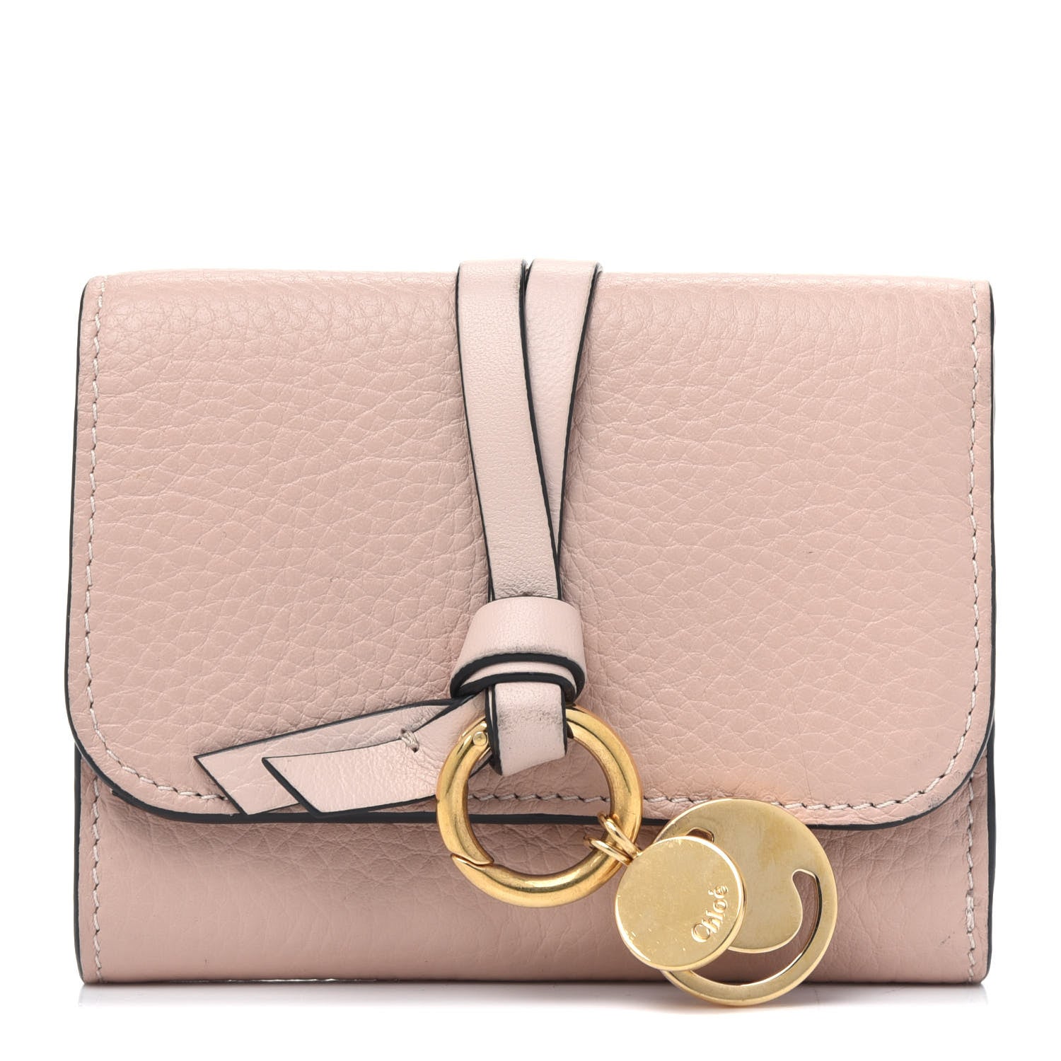 Chloe Calfskin Alphabet Trifold Wallet Blush Nude 1 of 5