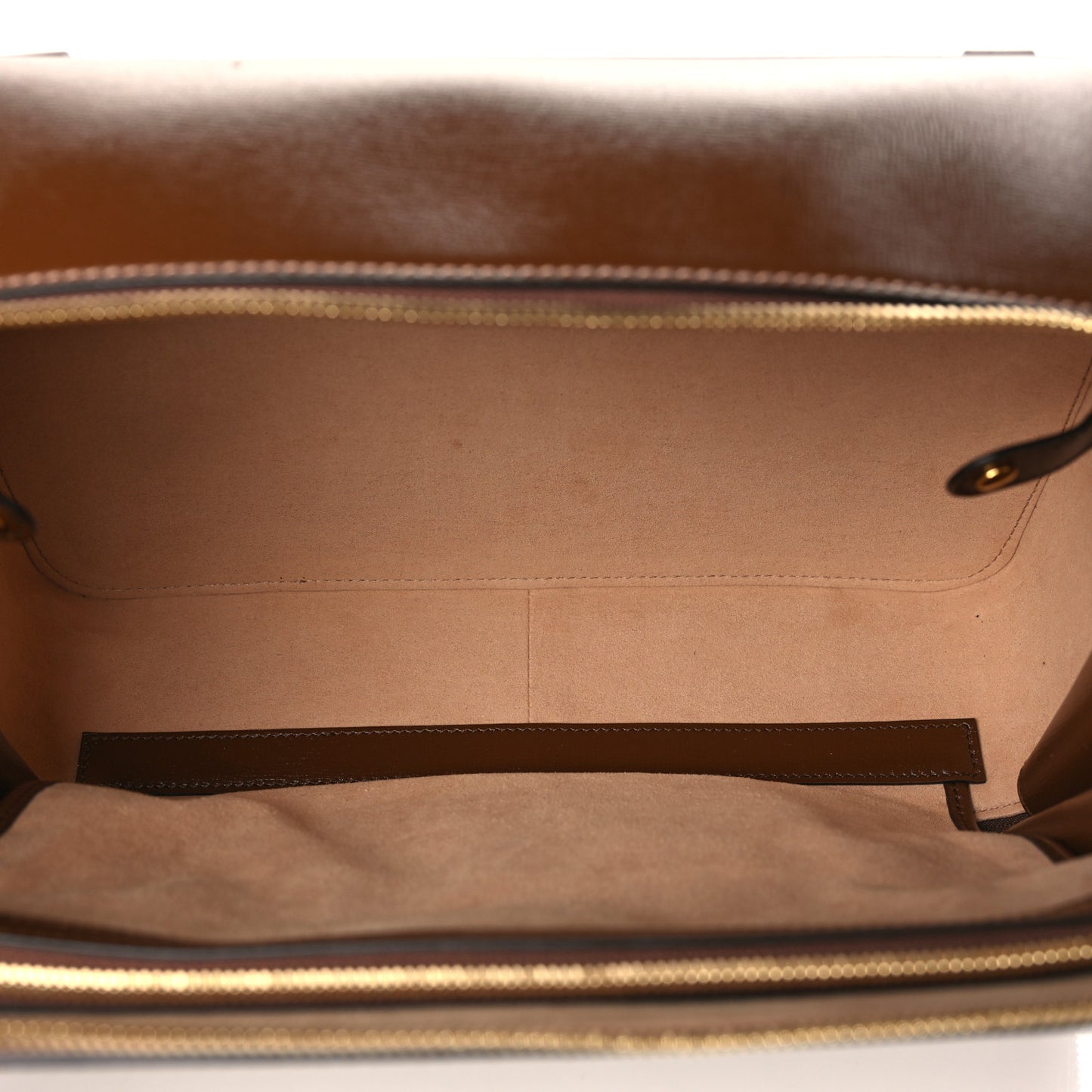 GG Supreme Monogram Glazed Textured Calfskin Retro Interlocking G Box Shoulder Bag Beige Ebony Brown Sugar