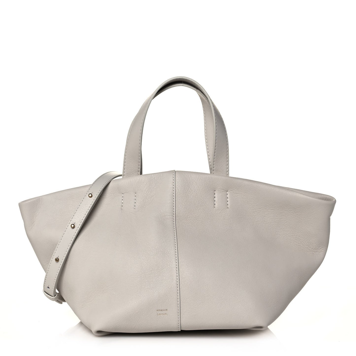 Calfskin Mini Tulipano Bag White