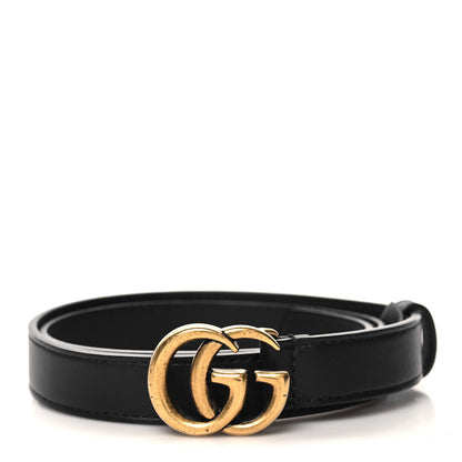 Gucci Calfskin Double G 20mm Belt 70 28 Black 1 of 5
