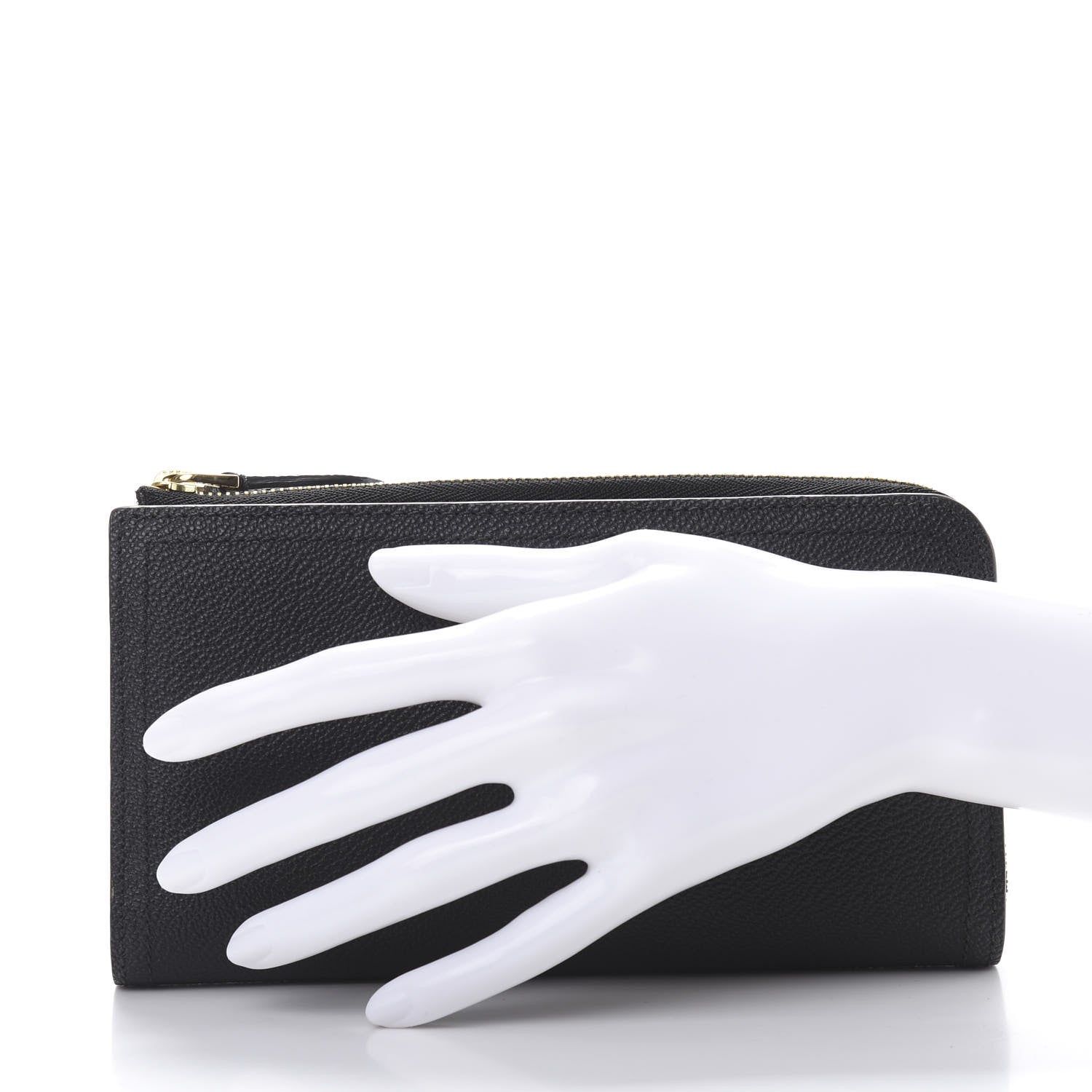 Burberry Grained Calfskin Zip Wallet Black 2 of 10