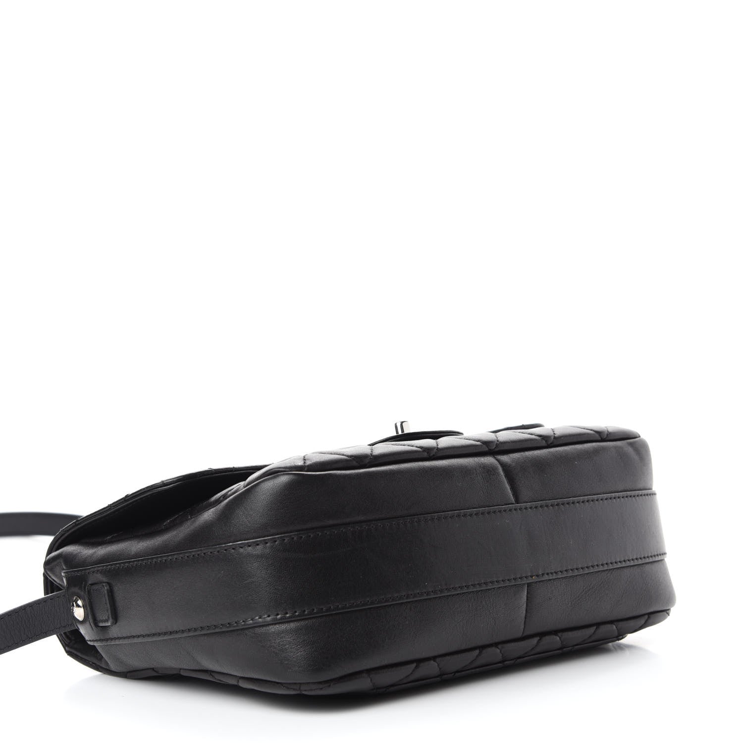 Chanel Lambskin Quilted Messenger Bag Black 4 of 11