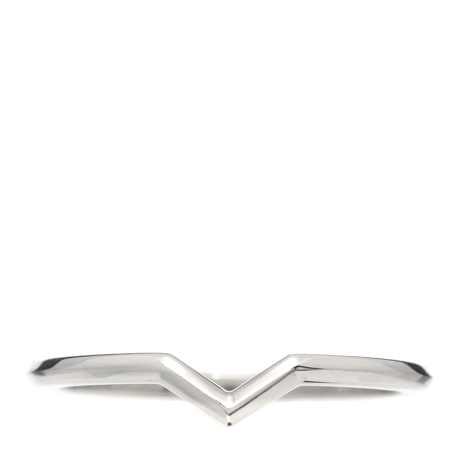Tiffany Platinum V Band Ring 56 7.5 1 of 4