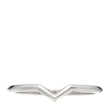 Tiffany Platinum V Band Ring 56 7.5 1 of 4