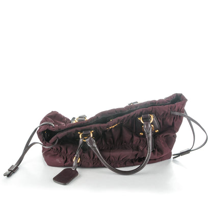 Prada Tessuto Nylon Gaufre Tote Bordeaux 8 of 8