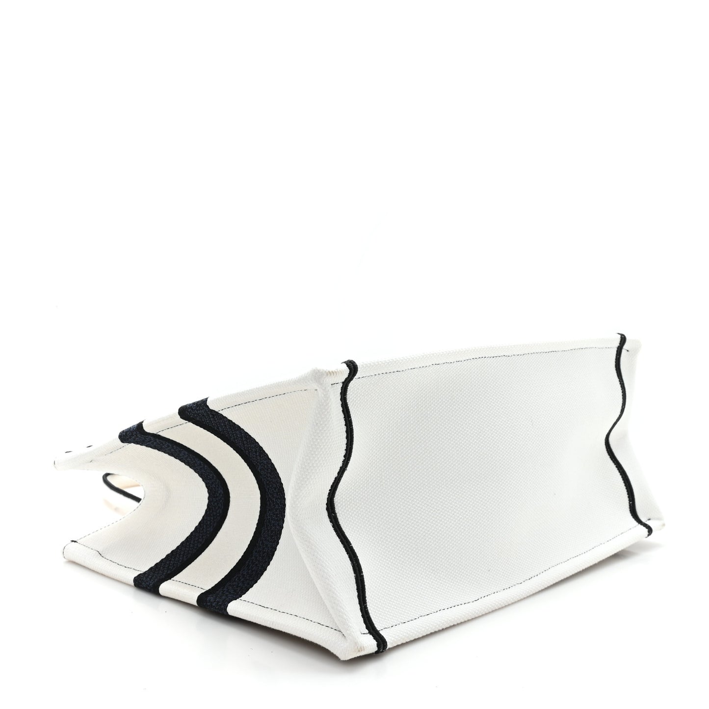 Canvas Embroidered Medium Miss Dior Graffiti Book Tote Navy White