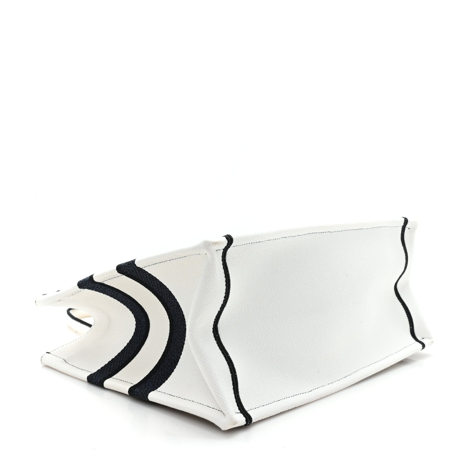 Christian Dior Canvas Embroidered Medium Miss Dior Graffiti Book Tote Navy White 4 of 11