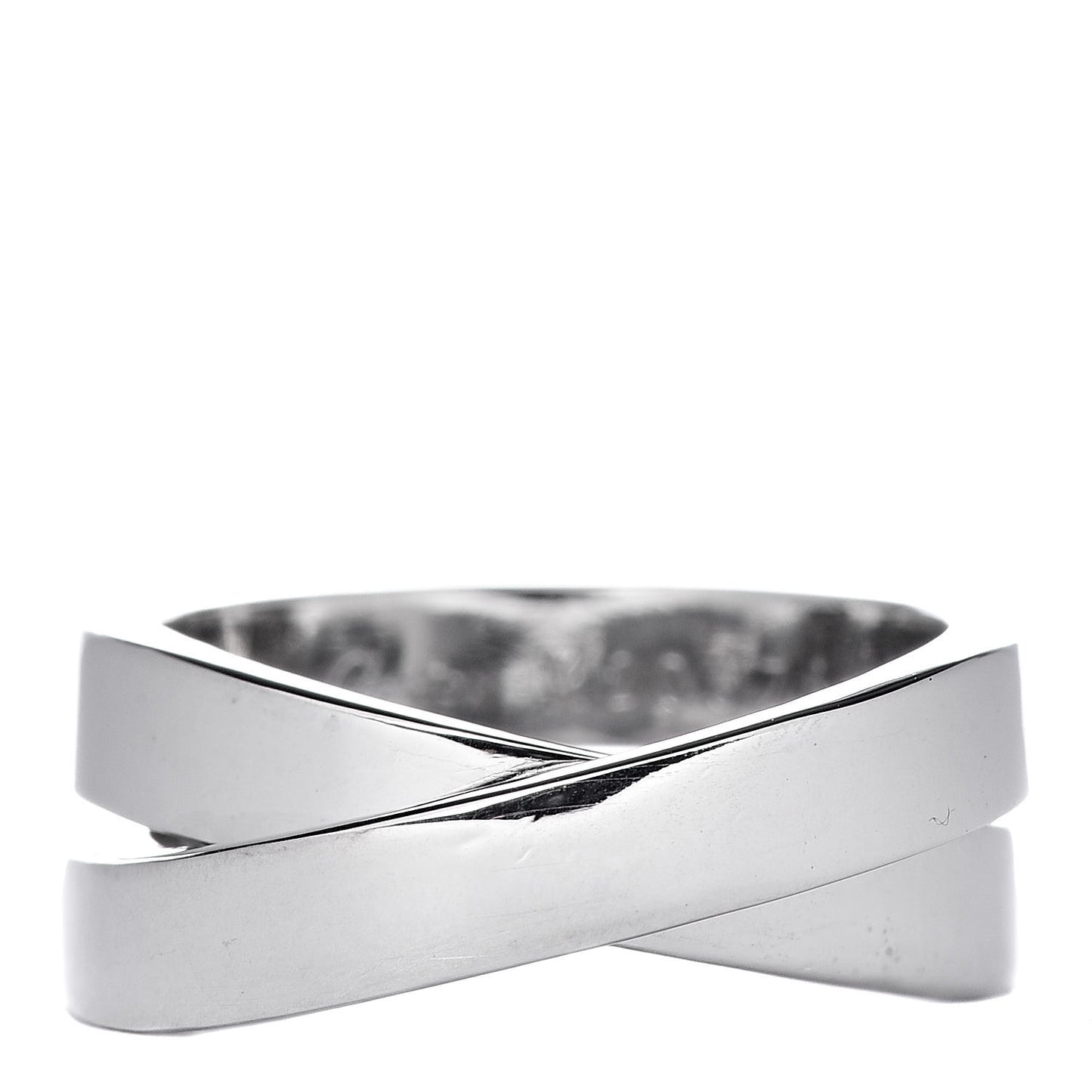 18K White Gold 9mm Paris Nouvelle Vague Ring 53 6.25