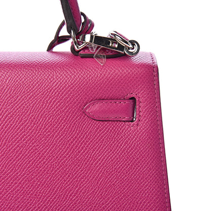 Hermes Epsom Kelly Sellier 25 Rose Pourpre 16 of 41