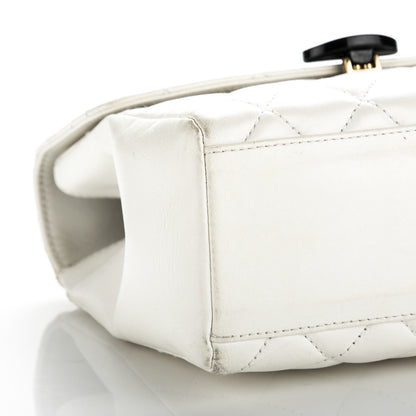 Chanel Lambskin Quilted Bekko Resin Flap White 9 of 9
