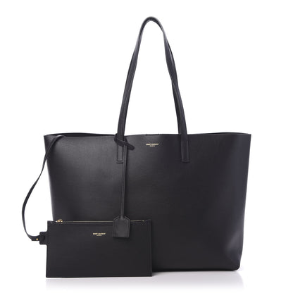 Saint Laurent Calfskin Large Shopping Tote Black 1 of 11