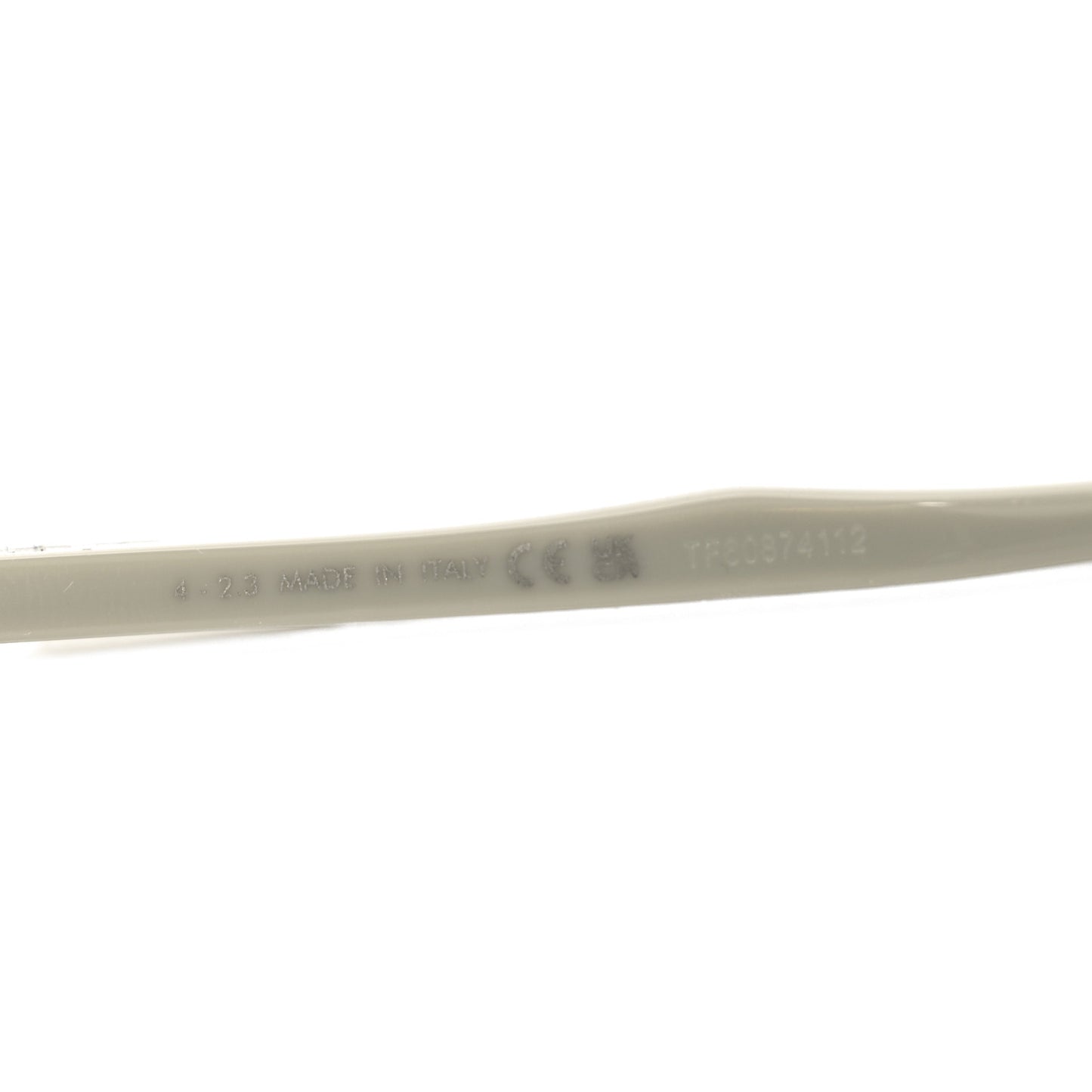 Acetate Rectangular CD Icon S31 Sunglasses Beige Smoke
