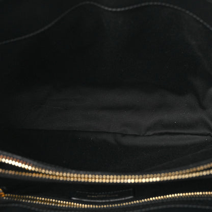 Saint Laurent Calfskin Y Quilted Monogram Medium Loulou Chain Satchel Black 5 of 10