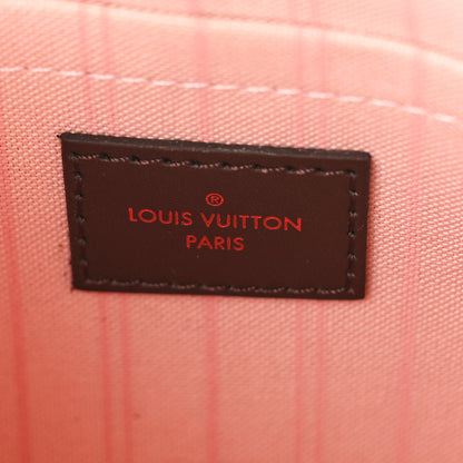 Louis Vuitton Damier Ebene Neverfull MM GM Pochette Rose Ballerine 6 of 10
