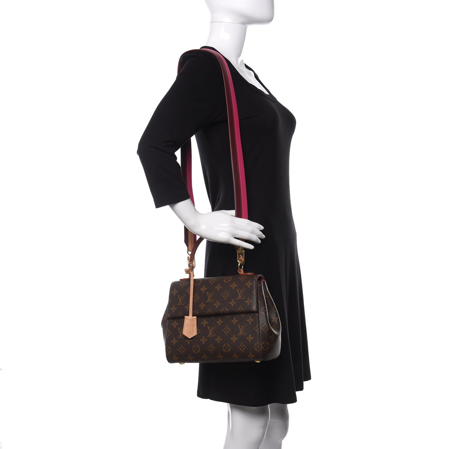 Louis Vuitton Monogram Cluny BB Bordeaux Fuchsia 2 of 15