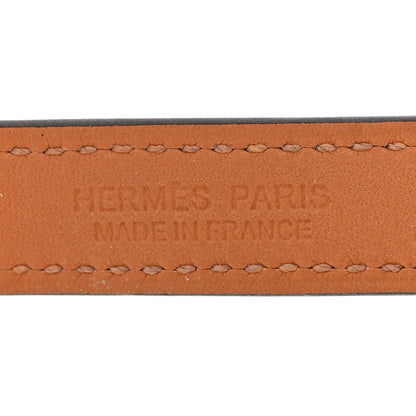 Hermes Epsom Rivale Double Tour Bracelet XS Bleu Paon 4 of 5