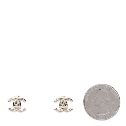 Chanel Metal CC Turnlock Earrings Gold 2 of 5