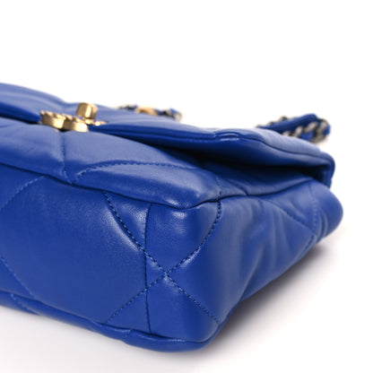 Chanel Lambskin Quilted Medium Chanel 19 Flap Blue 8 of 8