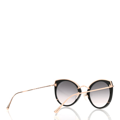 Tom Ford Acetate Metal Jess Cat Eye Sunglasses TF683 Black 4 of 7