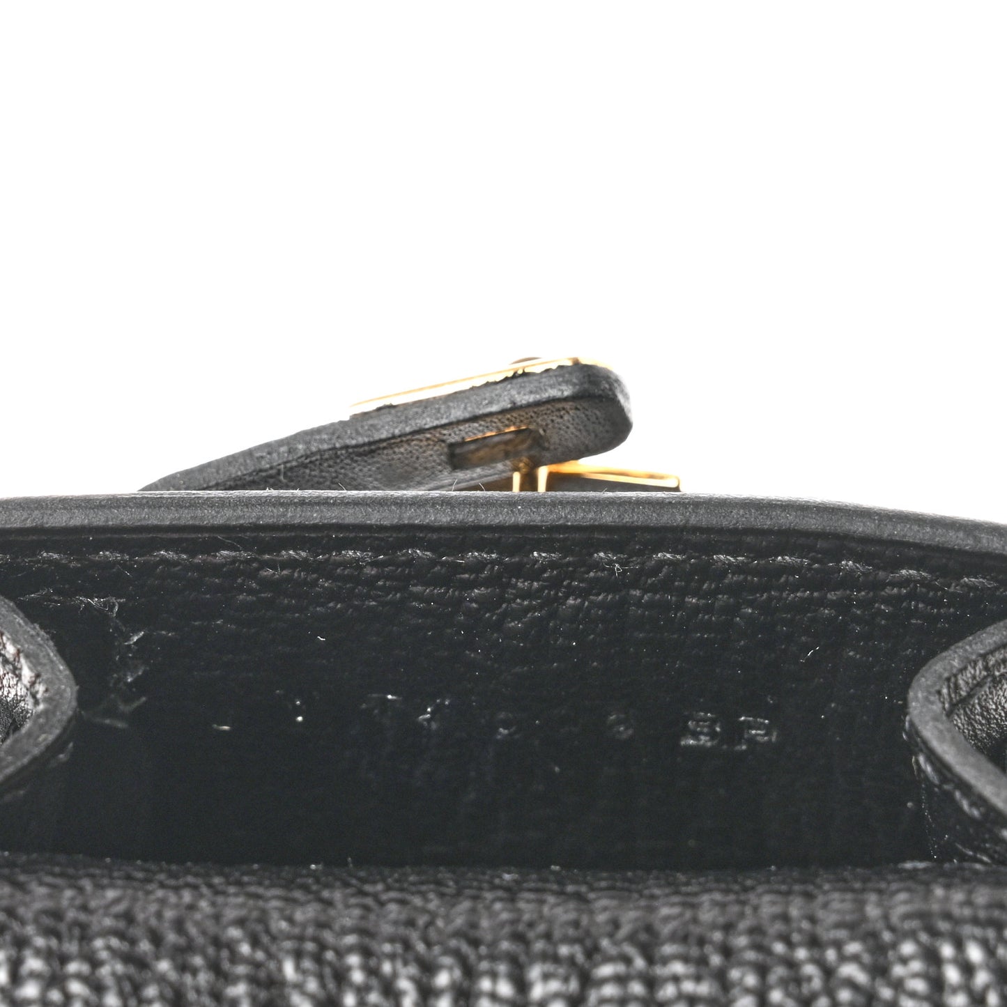 Tadelakt Mini Kelly Twilly Bag Charm Black