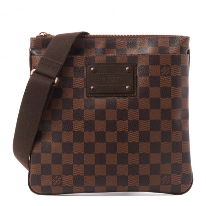 Louis Vuitton Damier Ebene Brooklyn Flat Pochette 1 of 9