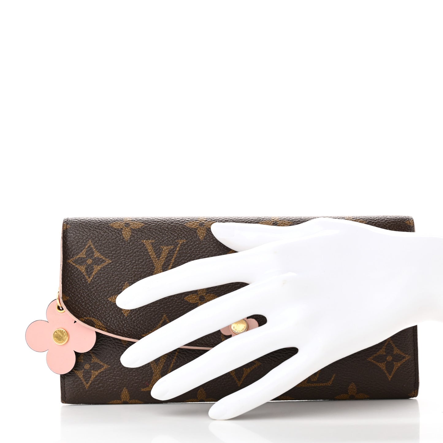 Monogram Bloom Flower Emilie Wallet Fuchsia