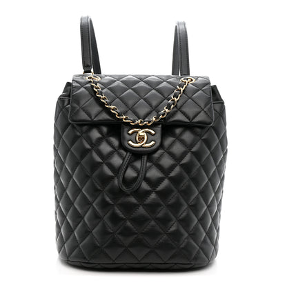 Chanel Calfskin Quilted Small Urban Spirit Backpack Black 1 of 10