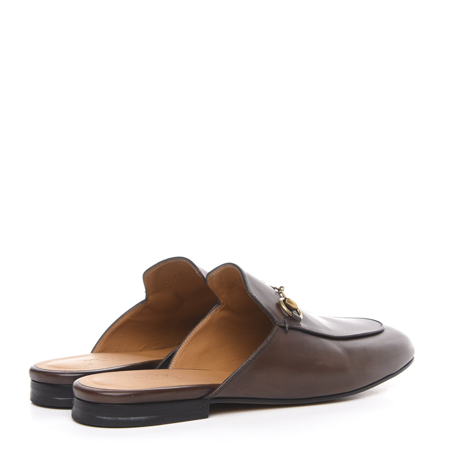 Gucci Calfskin Womens Princetown Slippers 39 Fondente Brown 4 of 11