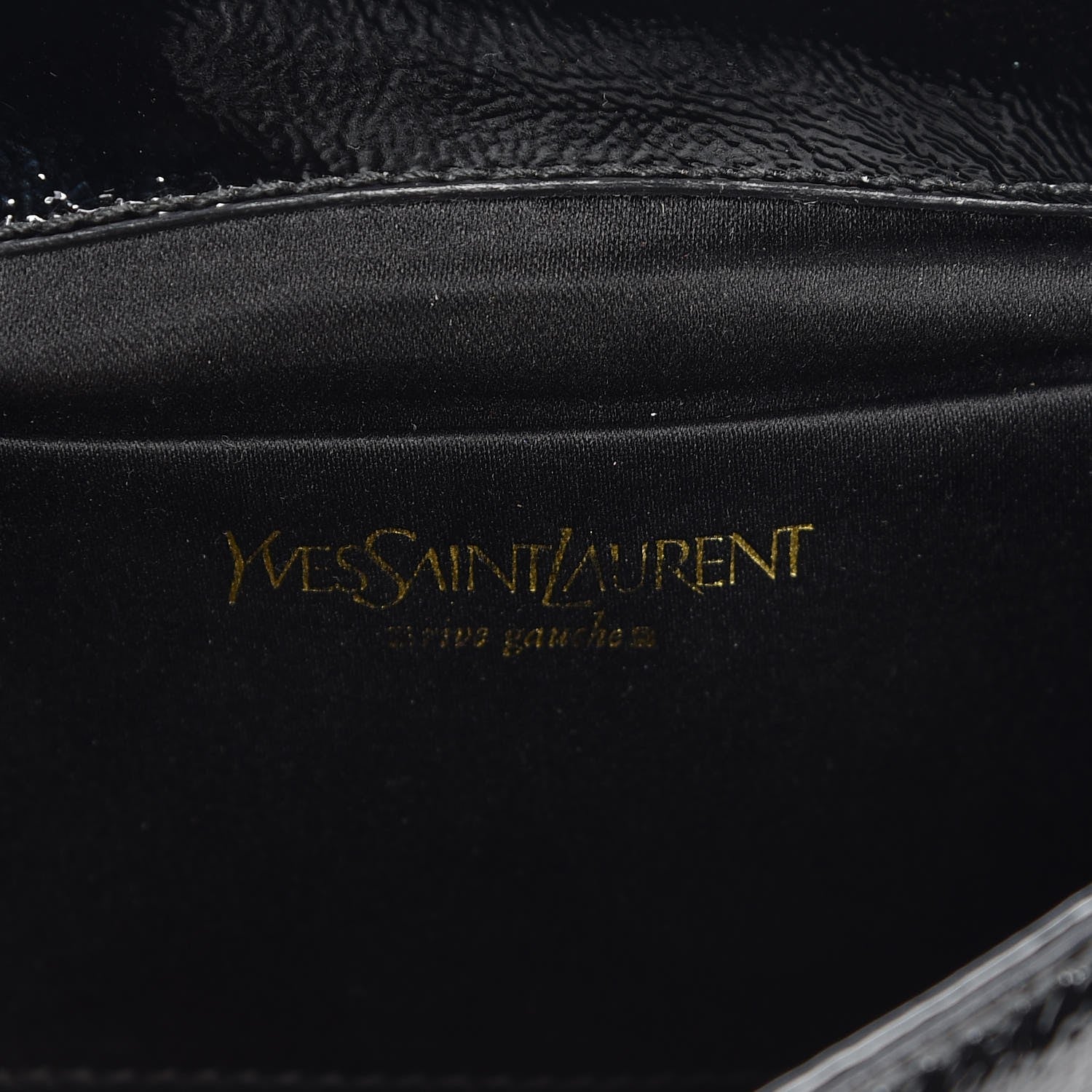 Saint Laurent Textured Patent Monogram Small Belle De Jour Clutch Black 6 of 6