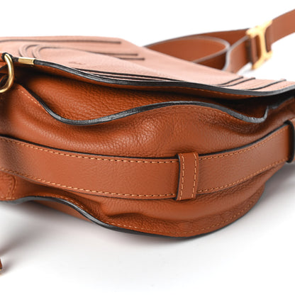 Chloe Calfskin Medium Marcie Round Crossbody Bag Tan 7 of 11