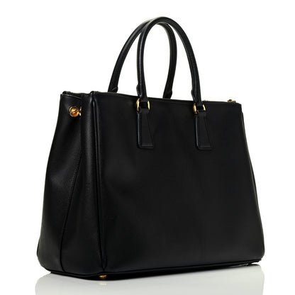 Prada Saffiano Large Galleria Double Zip Tote Black 3 of 9