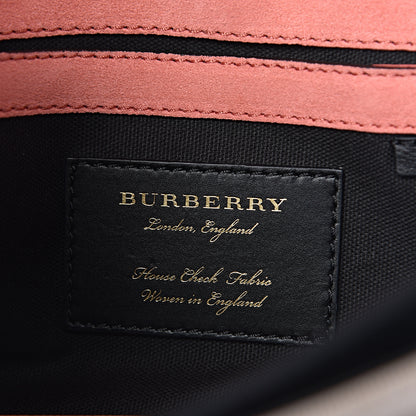 Burberry Derby Calfskin House Check Small Macken Crossbody Bag Copper Pink 6 of 10