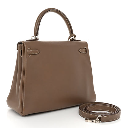 Hermes Swift Kelly Retourne 25 Etoupe 3 of 14