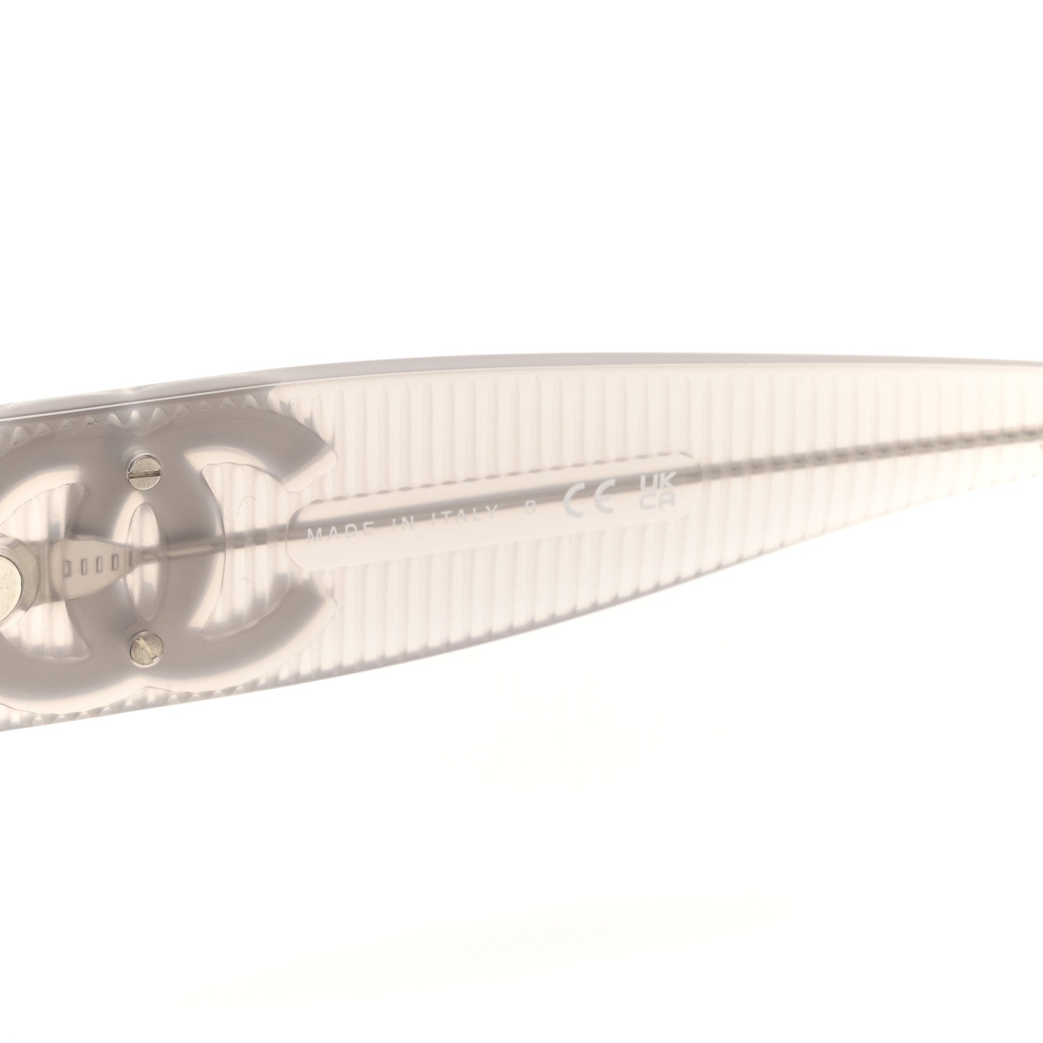 Chanel Acetate Rectangle Sunglasses Grey 6 of 8