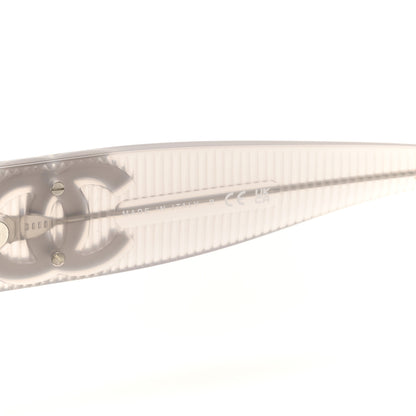 Chanel Acetate Rectangle Sunglasses Grey 6 of 8