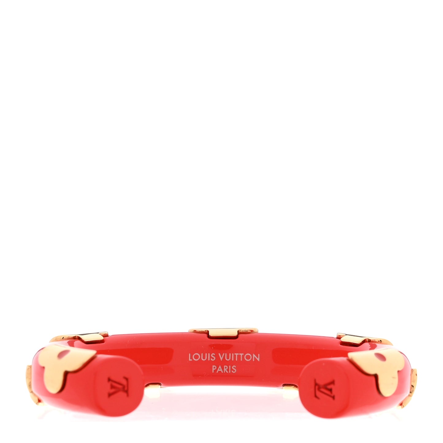 Resin Daily Monogram Bracelet S Red