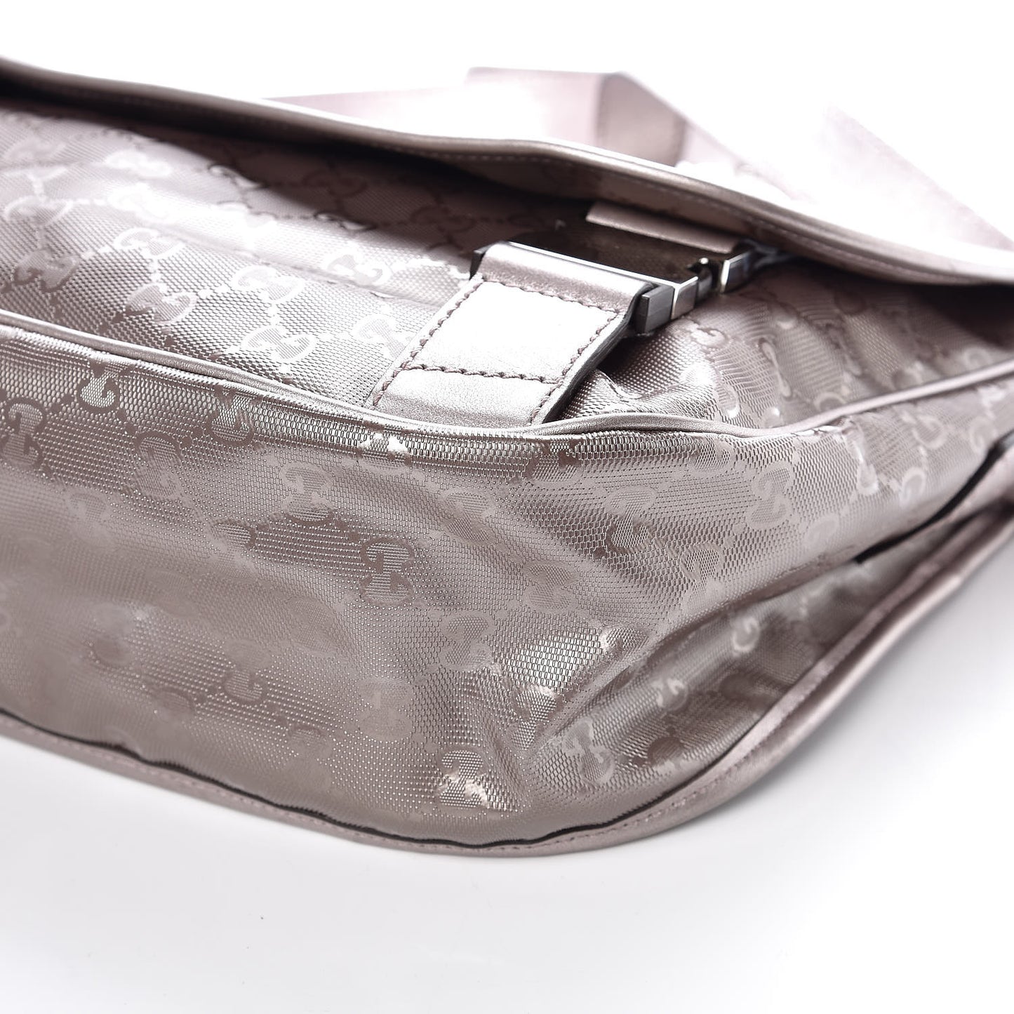 Imprime Monogram Medium Double Buckle Flap Messenger Bag Mauve
