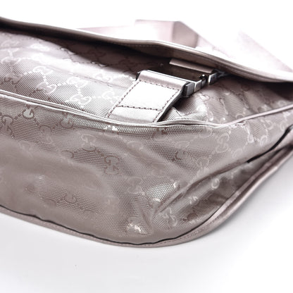 Gucci Imprime Monogram Medium Double Buckle Flap Messenger Bag Mauve 6 of 9