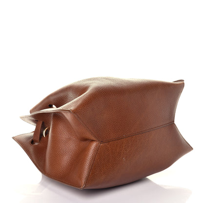 Mulberry Grained Calfskin Small Tyndale Bucket Bag Oak 4 of 9