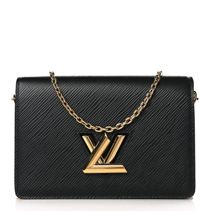 Louis Vuitton Epi Twist Belt Chain Wallet Black 1 of 8