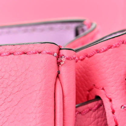Versace Grained Calfskin Small Chain La Medusa Top Handle Bag Pink 10 of 12