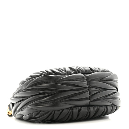 Miu Miu Nappa Matelasse Mini Wander Hobo Black 4 of 10