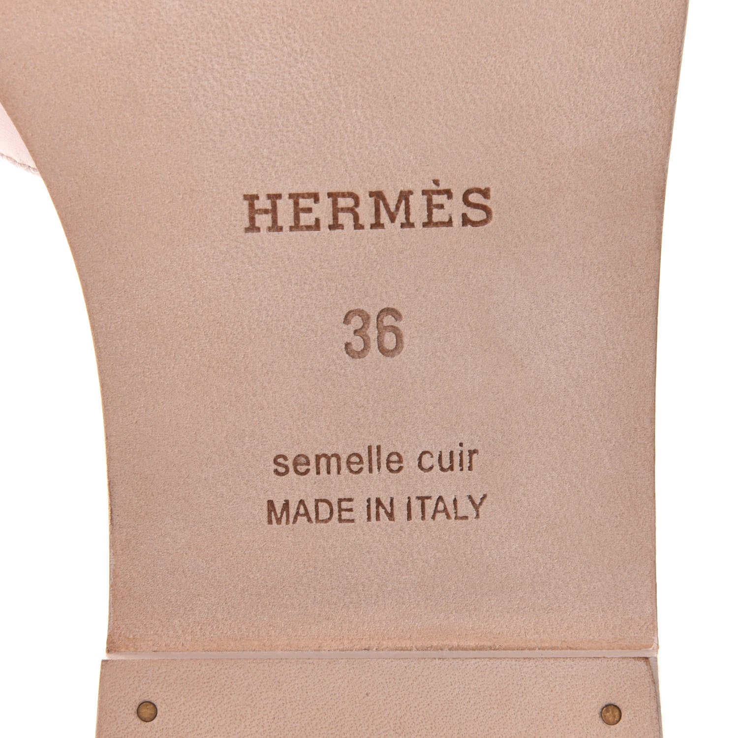 Hermes Calfskin Oran Sandals 36 Rose Petale 8 of 10