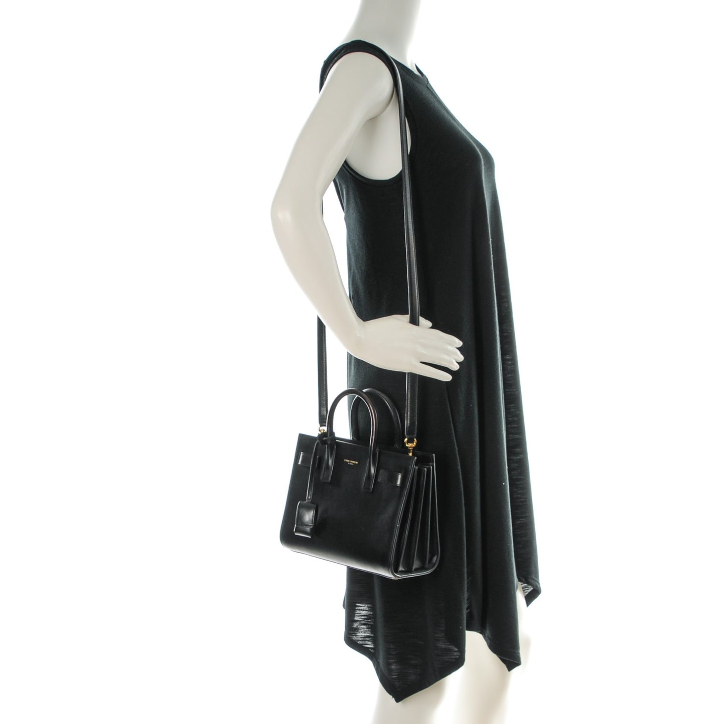 Calfskin Nano Sac De Jour Black