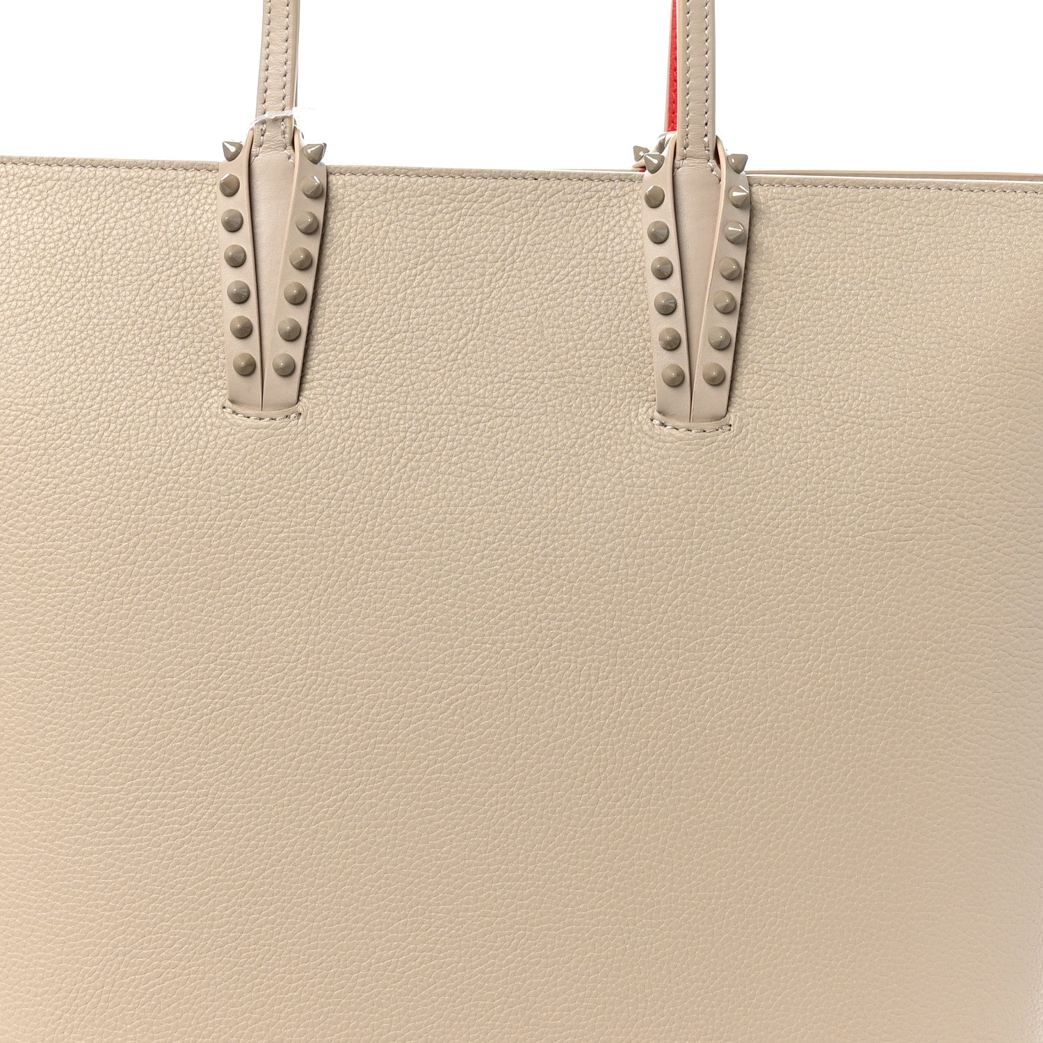 Christian Louboutin Calfskin Empire Spikes North South Cabata Tote Saharienne 5 of 10
