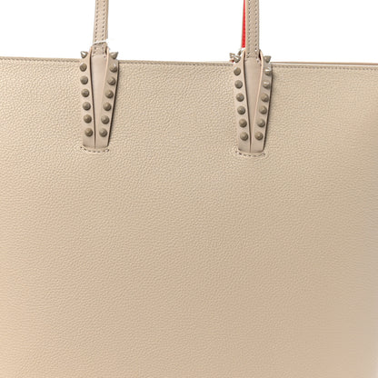 Christian Louboutin Calfskin Empire Spikes North South Cabata Tote Saharienne 5 of 10